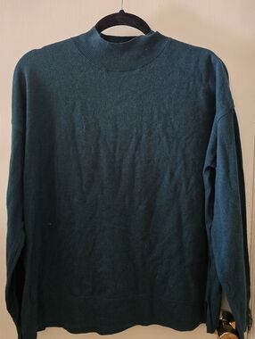 Old Navy Mockneck Sweater, Jet Stream, Size M